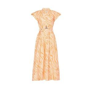 Derek Lam CrossFront Zebra Print Midi Dress Italian size 38